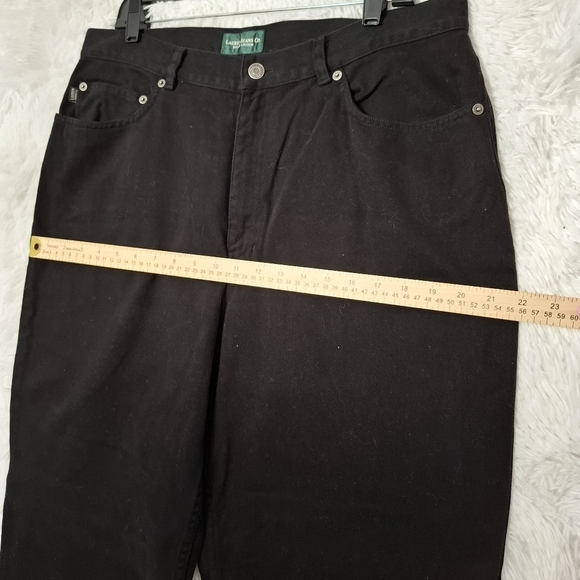 Lauren Ralph Lauren Jeans Women’s Plus Size  Straight High Rise Size 16 Black - Picture 13 of 14